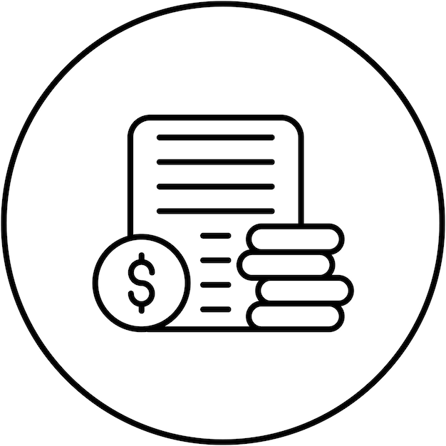 Imagen vectorial del icono de salario y compensación Se puede utilizar para la agencia de reclutamiento