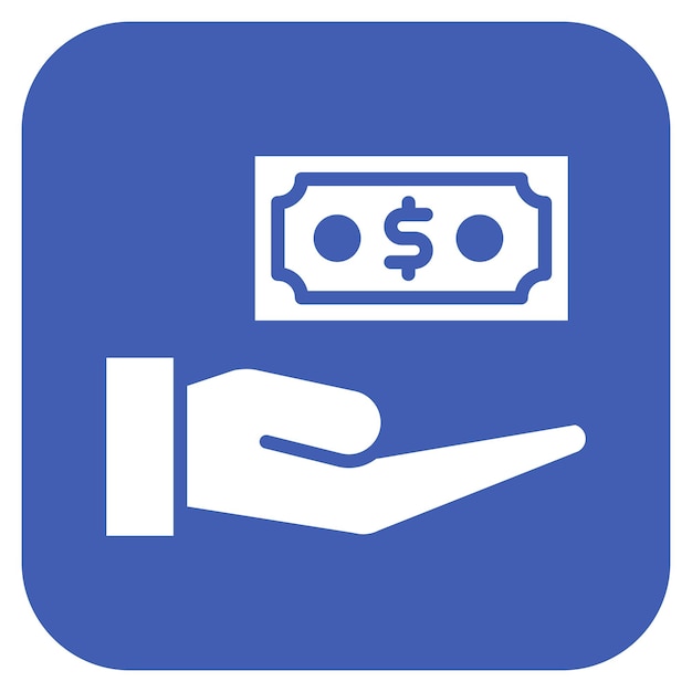 Imagen vectorial del icono del salario mínimo Se puede utilizar para la economía Gig