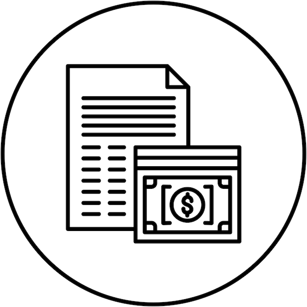 Imagen vectorial del icono del salario Se puede utilizar para la búsqueda de empleo