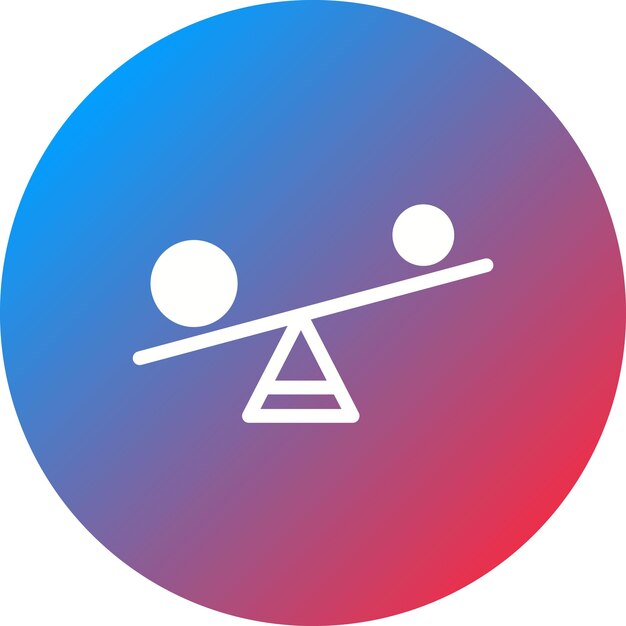Imagen vectorial del icono del saldo Se puede utilizar para la gestión empresarial