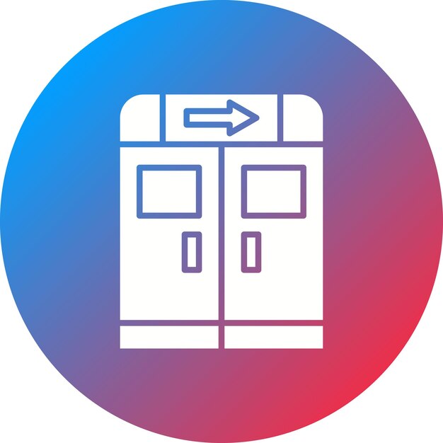 Imagen vectorial del icono de salida de emergencia Se puede utilizar para bomberos