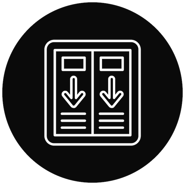 Imagen vectorial del icono de salida Puede utilizarse para los Servicios de Emergencia