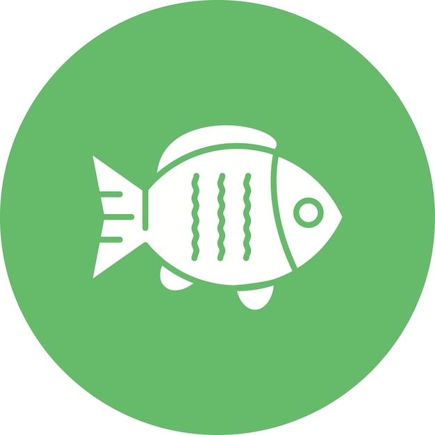 La imagen vectorial del icono del salmón se puede utilizar para la pesca
