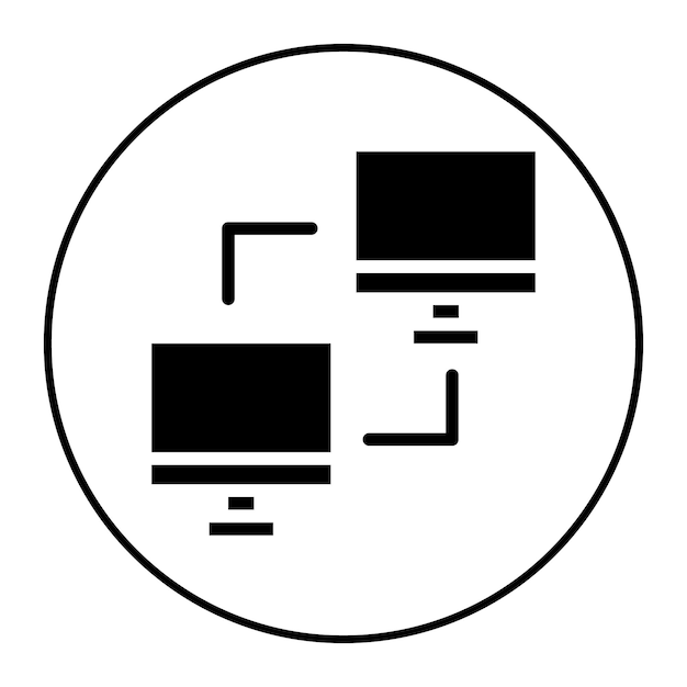 Imagen vectorial del icono del salón LAN Se puede usar para el boliche