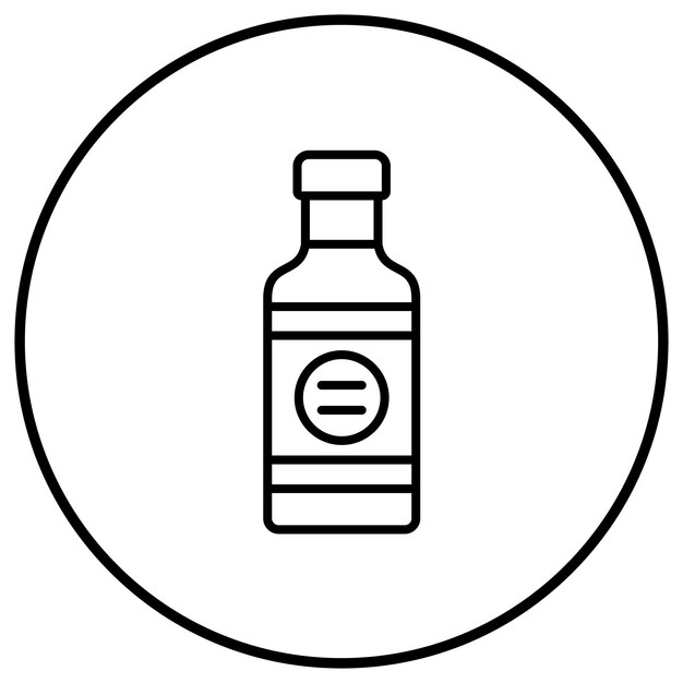 Imagen vectorial del icono de la salsa Bbq Se puede usar para el restaurante