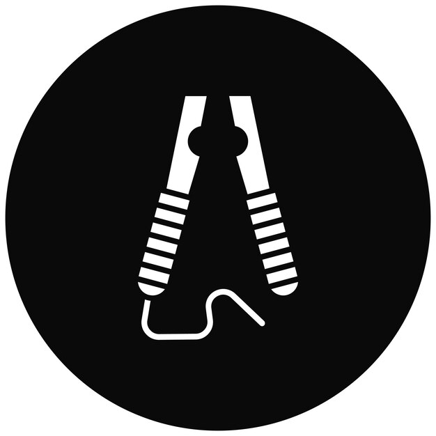 La imagen vectorial del icono del saltador se puede utilizar para la reparación de automóviles