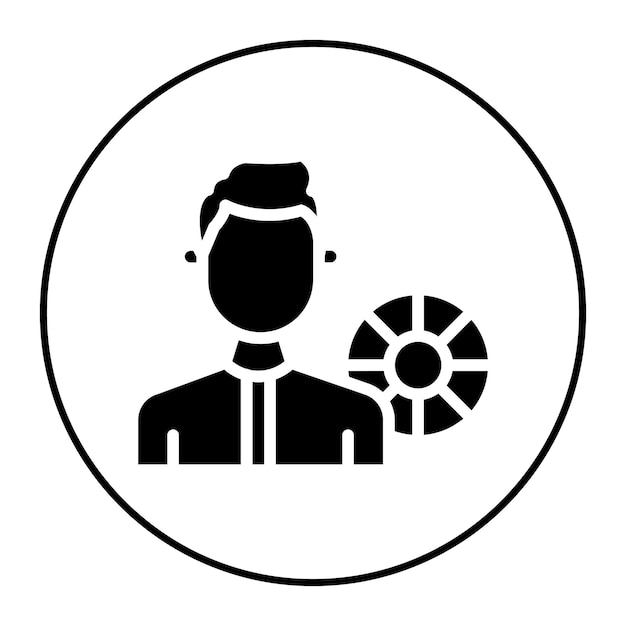 Imagen vectorial de icono de salvavidas masculino Puede utilizarse para Servicios Públicos