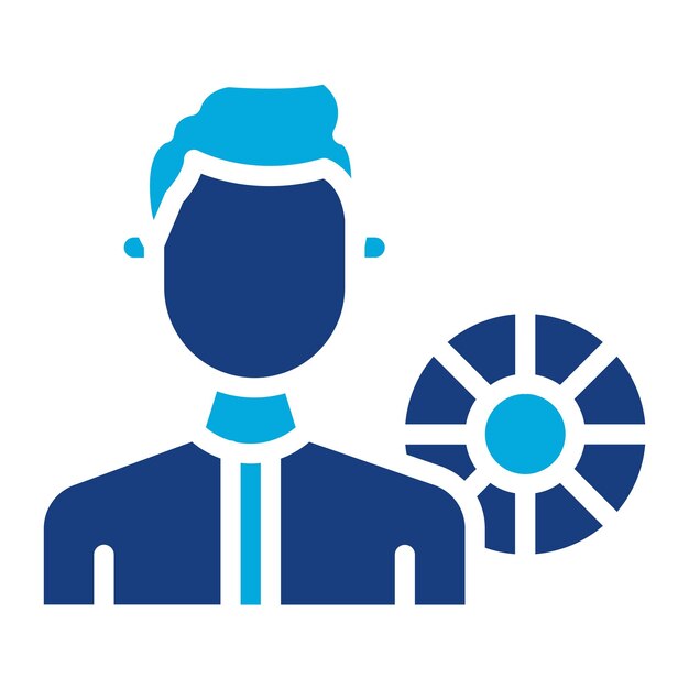 Imagen vectorial de icono de salvavidas masculino Puede utilizarse para Servicios Públicos
