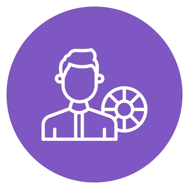 Imagen vectorial de icono de salvavidas masculino Puede utilizarse para Servicios Públicos