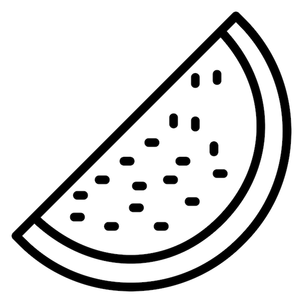 Imagen vectorial del icono de la sandía Se puede usar para Casino