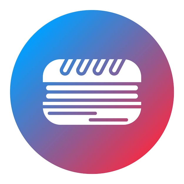 Imagen vectorial del icono del sándwich de desayuno Se puede usar para el brunch