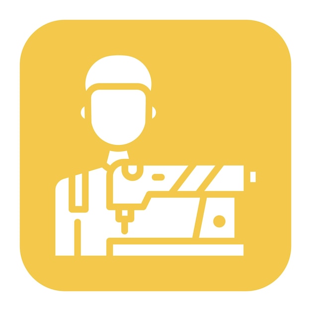 Imagen vectorial de icono de sastre para hombres Se puede utilizar para Art and Craft Supplies