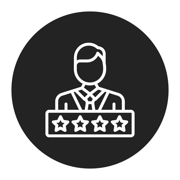 Imagen vectorial del icono de satisfacción del cliente Se puede usar para Freelancer