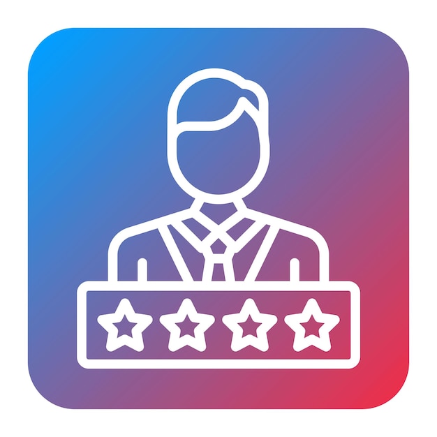 Imagen vectorial del icono de satisfacción del cliente Se puede usar para Freelancer