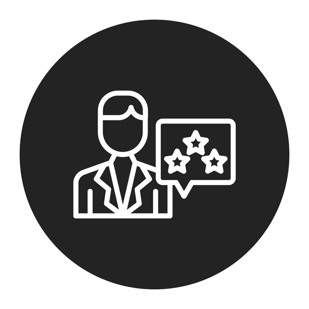 Imagen vectorial del icono de satisfacción del cliente Se puede utilizar para el cumplimiento de pedidos