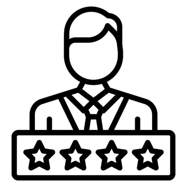 Imagen vectorial del icono de satisfacción del cliente Se puede utilizar para Freelancer