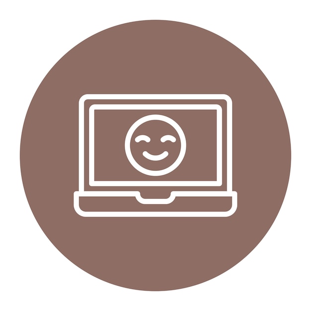 Imagen vectorial del icono de satisfacción laboral Se puede utilizar para la búsqueda de cabezas
