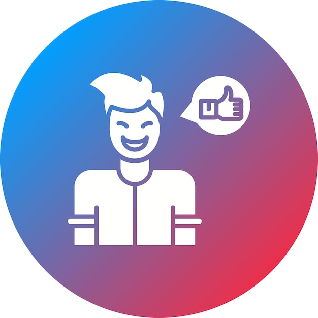 Imagen vectorial del icono de satisfacción Se puede utilizar para la retroalimentación del cliente