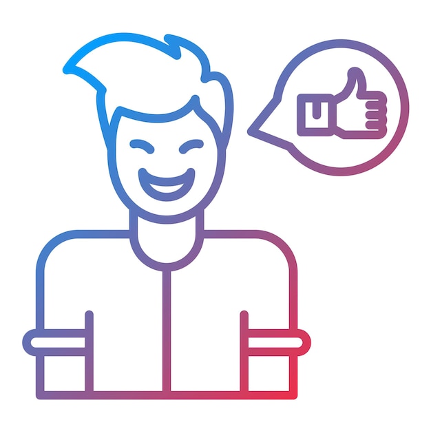 Imagen vectorial del icono de satisfacción Se puede utilizar para la retroalimentación del cliente