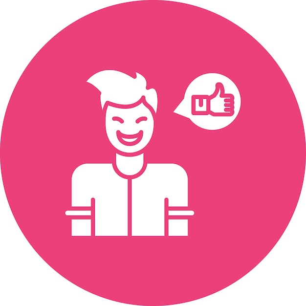 Imagen vectorial del icono de satisfacción Se puede utilizar para la retroalimentación del cliente