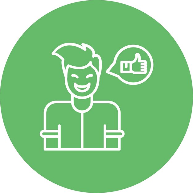 Imagen vectorial del icono de satisfacción Se puede utilizar para la retroalimentación del cliente