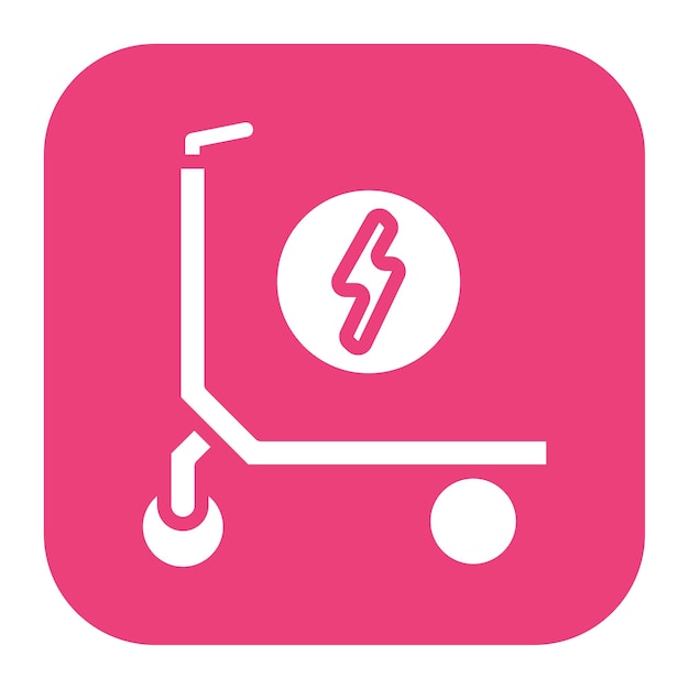 Imagen vectorial del icono del scooter eléctrico se puede utilizar para el transporte personal