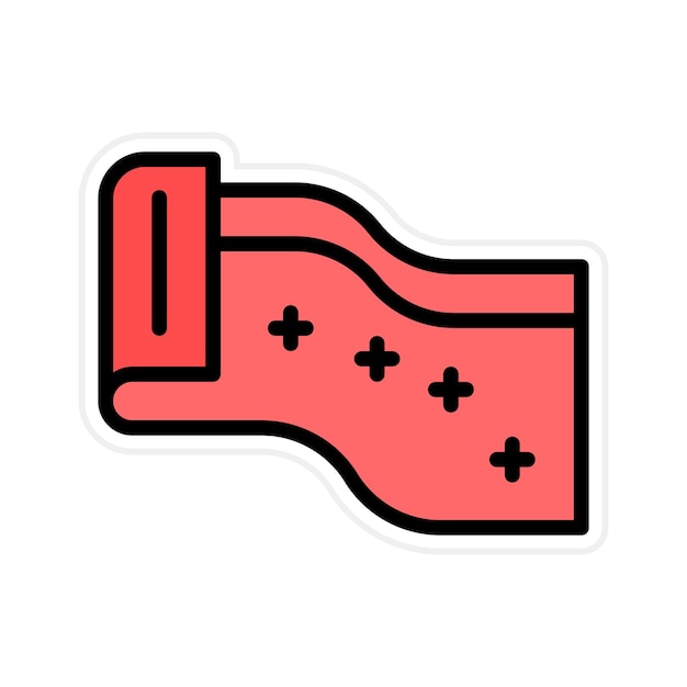 La imagen vectorial del icono de seda se puede utilizar para las características de la tela
