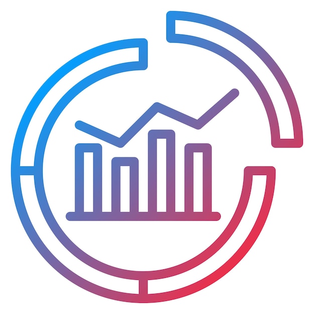 Imagen vectorial del icono de segmentación de mercado Se puede utilizar para la investigación de mercado