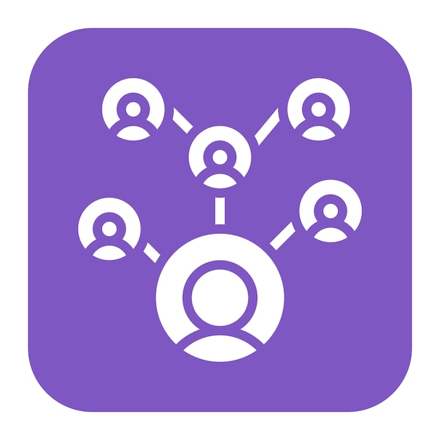 Imagen vectorial del icono de seguimiento de contactos Puede utilizarse para enfermedades infecciosas