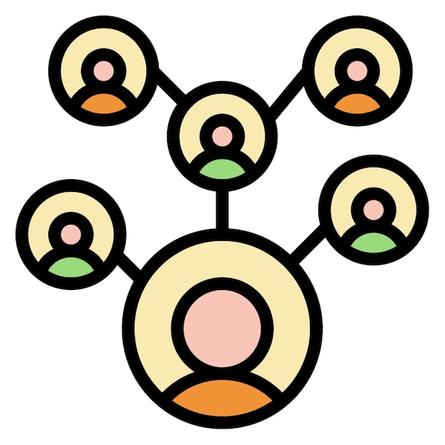 Imagen vectorial del icono de seguimiento de contactos Puede utilizarse para enfermedades infecciosas