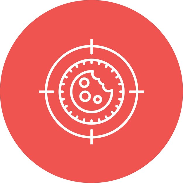 Imagen vectorial del icono de seguimiento de cookies Puede utilizarse para el RGPD