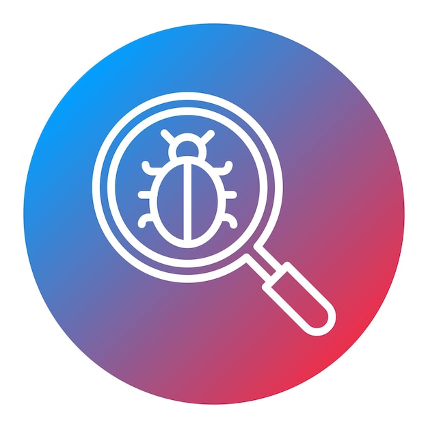 Imagen vectorial del icono de seguimiento de defectos Puede utilizarse para la garantía de calidad
