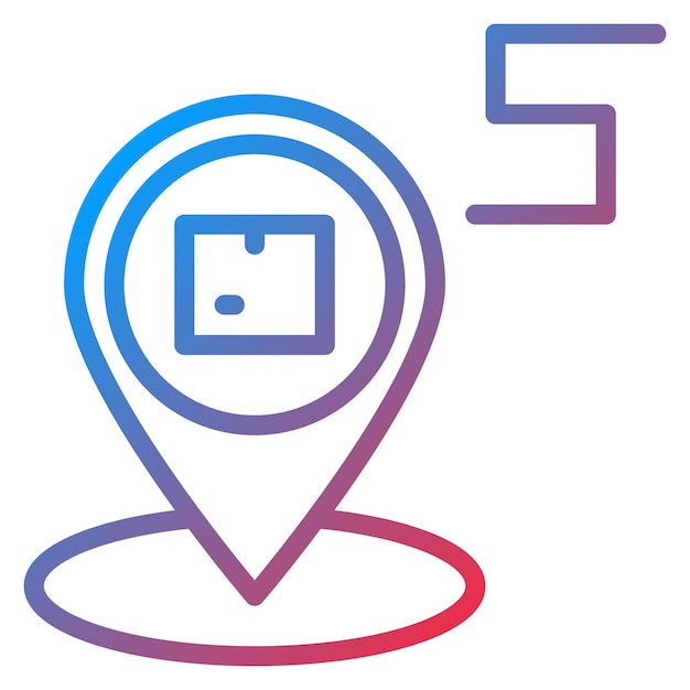 Imagen vectorial del icono de seguimiento del envío Se puede utilizar para la fabricación y distribución
