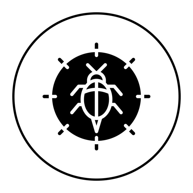 Imagen vectorial de icono de seguimiento de errores Se puede usar para el desarrollo de juegos