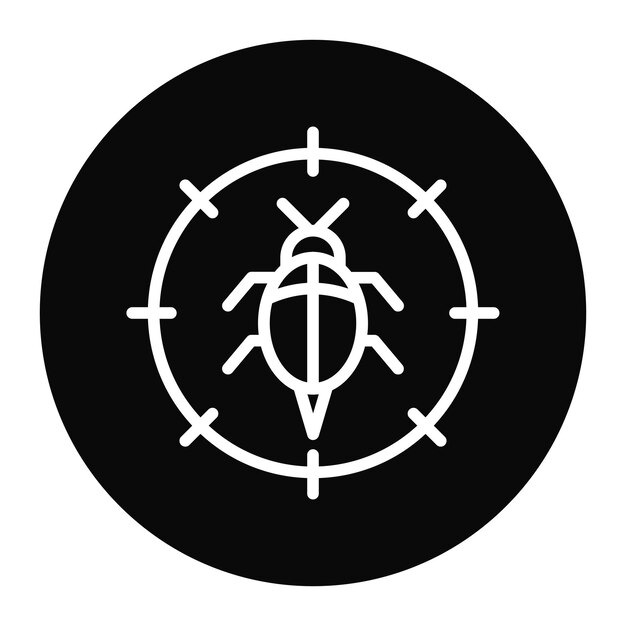 Imagen vectorial de icono de seguimiento de errores Se puede usar para el desarrollo de juegos