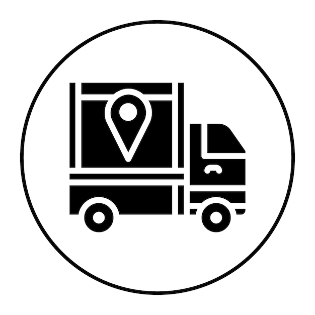 Imagen vectorial de icono de seguimiento GPS Se puede utilizar para la investigación de delitos