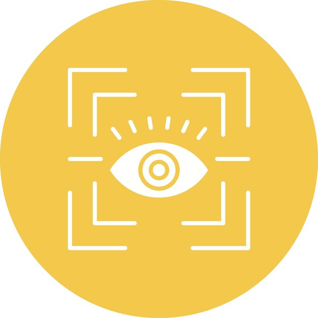 Imagen vectorial de icono de seguimiento ocular Se puede utilizar para la realidad virtual