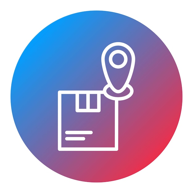 Imagen vectorial del icono de seguimiento del paquete Se puede utilizar para la tienda web