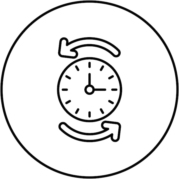 Imagen vectorial del icono de seguimiento del tiempo Se puede utilizar para la logística