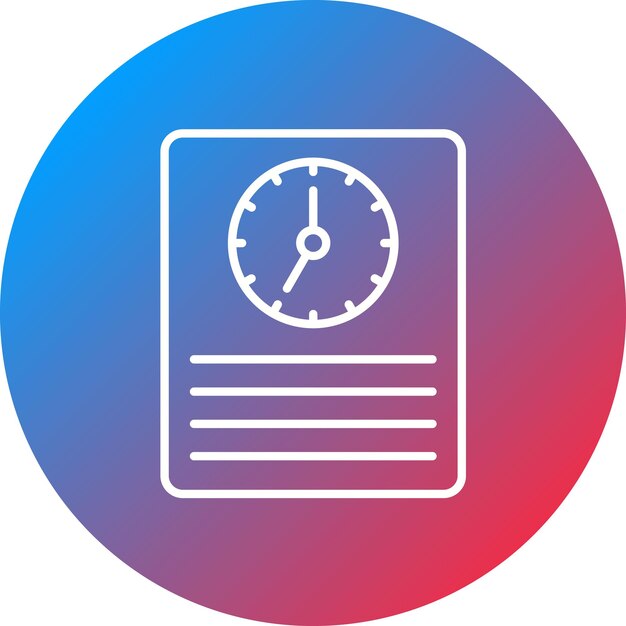 Imagen vectorial de icono de seguimiento de tiempo Se puede utilizar para Recursos Humanos