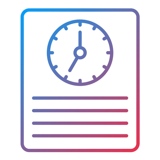 Imagen vectorial de icono de seguimiento de tiempo Se puede utilizar para Recursos Humanos