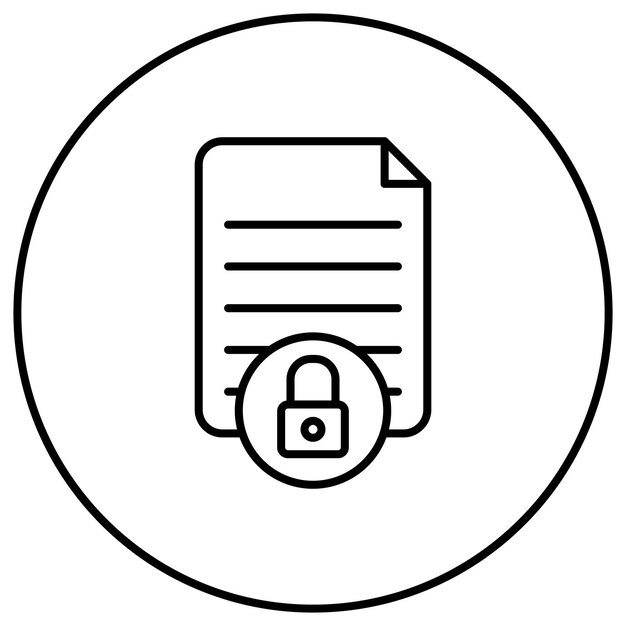 Imagen vectorial de icono de seguridad de datos Se puede utilizar para protección y seguridad