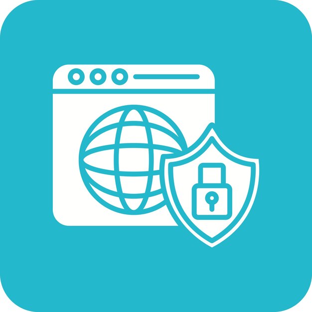 Imagen vectorial de icono de seguridad de Internet Puede utilizarse para Seguridad