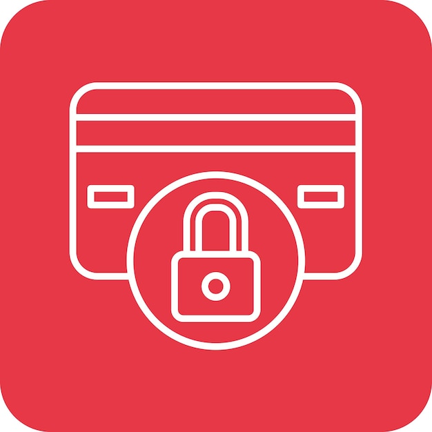 Imagen vectorial de icono de seguridad de pago Se puede utilizar para protección y seguridad