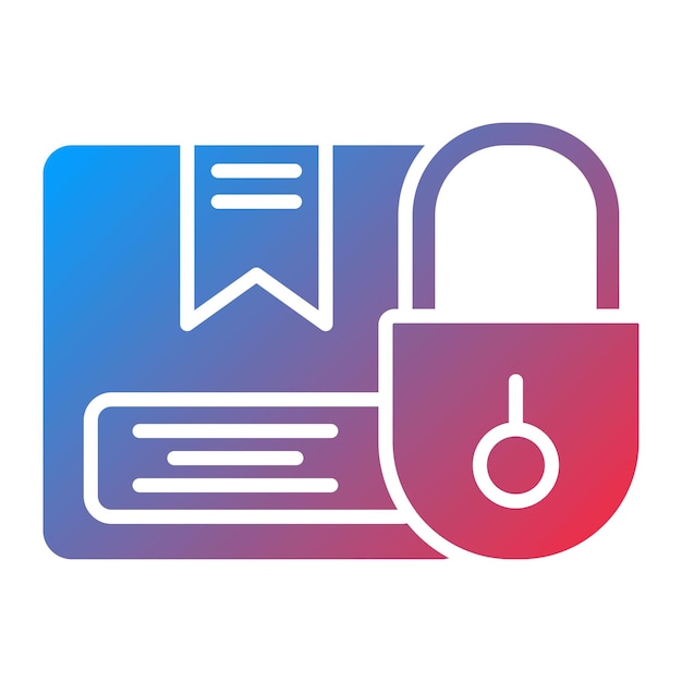 Imagen vectorial del icono de seguridad del paquete Se puede utilizar para la logística