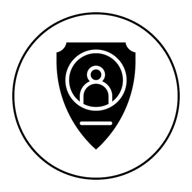 Imagen vectorial de icono de seguridad personal Puede utilizarse para los servicios domésticos