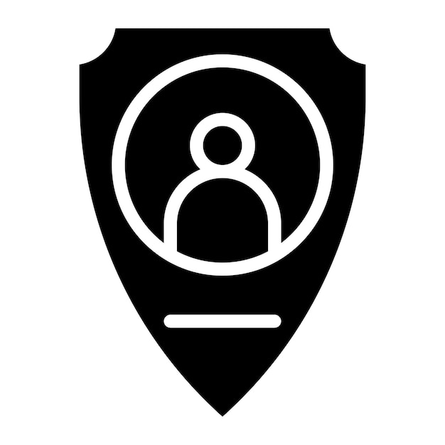 Imagen vectorial de icono de seguridad personal Puede utilizarse para los servicios domésticos