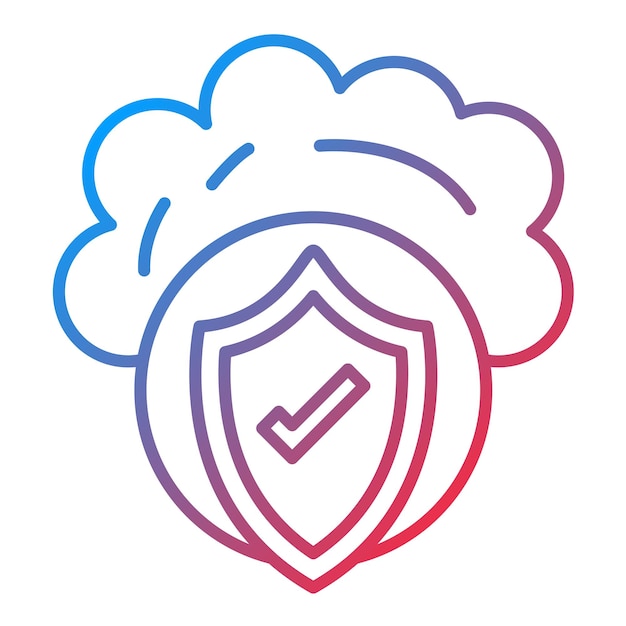 Imagen vectorial de icono de seguridad Puede utilizarse para alojamiento web