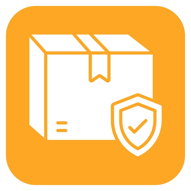 Imagen vectorial del icono de seguridad Puede utilizarse para el envío