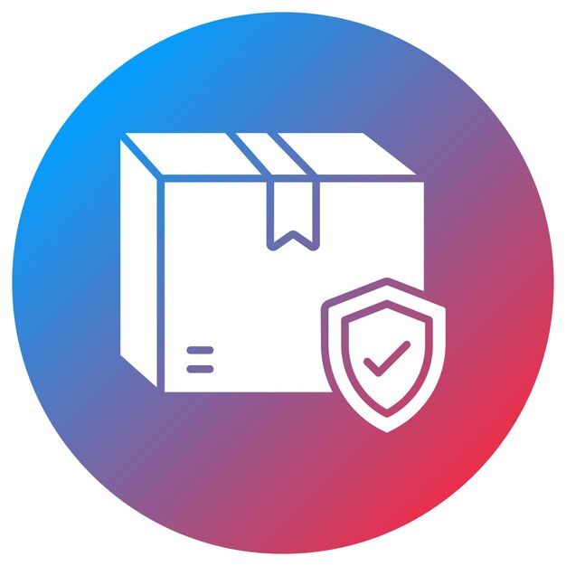 Imagen vectorial del icono de seguridad Puede utilizarse para el envío